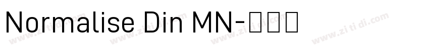 Normalise Din MN字体转换